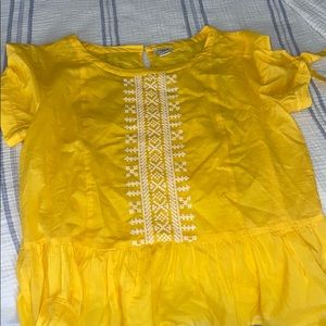 Yellow Jcrew blouse